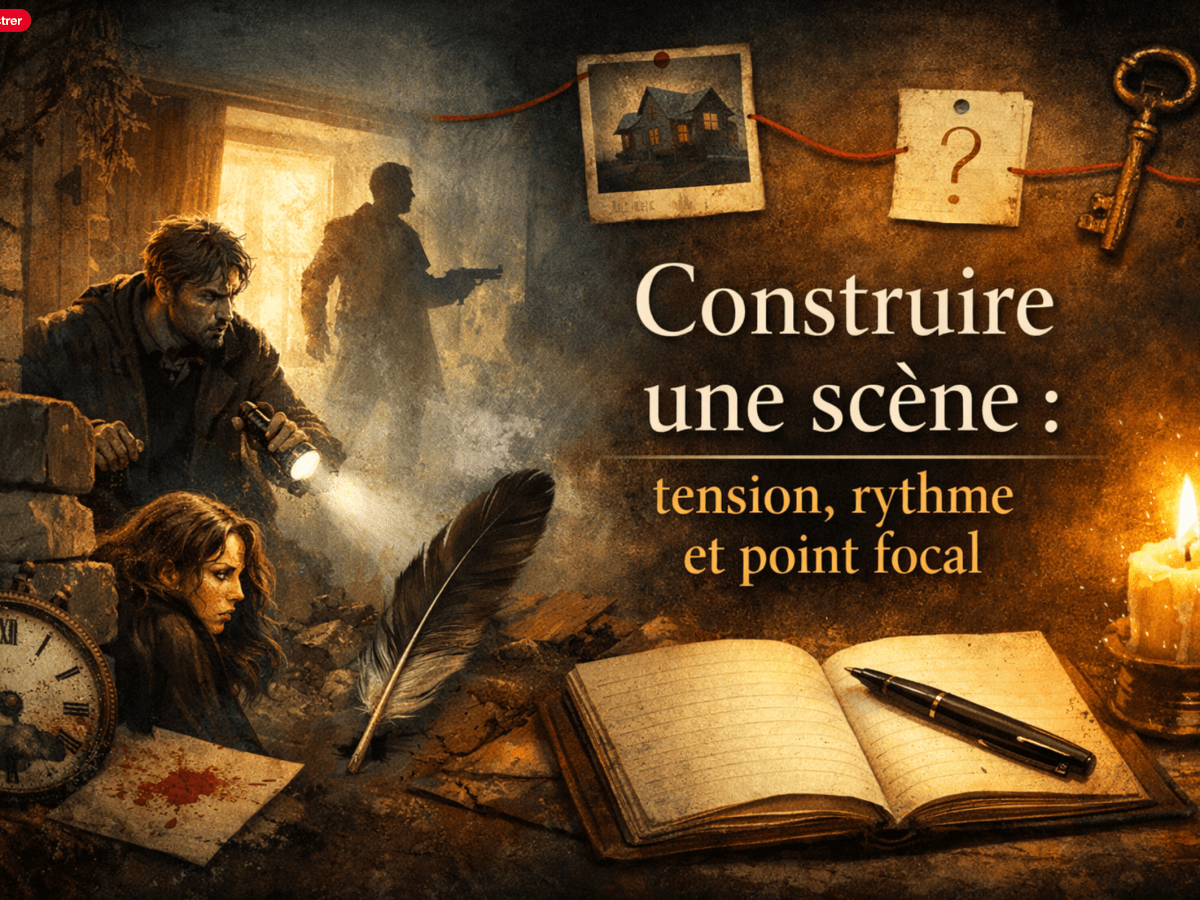 Construire une scène : tension, rythme et point&nbsp;focal.